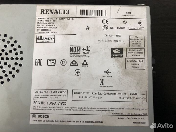 Магнитола renault duster