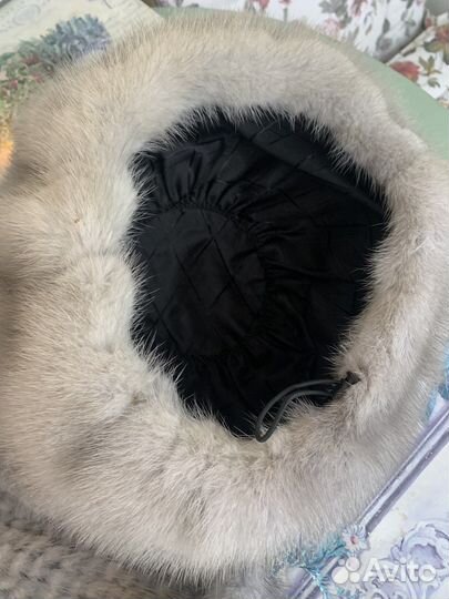 Норковый берет мягкий