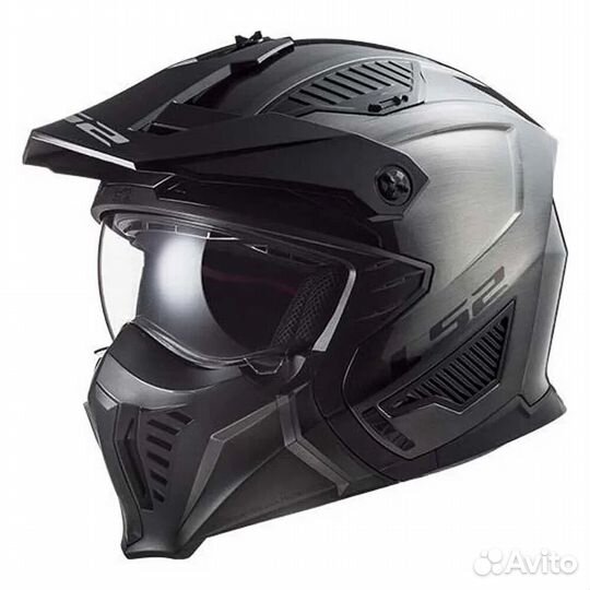 LS2 OF606 Drifter convertible helmet Titanium / Je