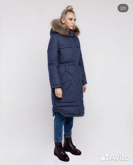 Пуховик женский длинный