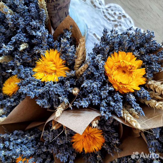 Букет лаванды комплимент учителю 1 сентября