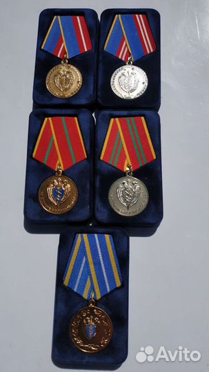 Медали Спецсвязи России, комплект