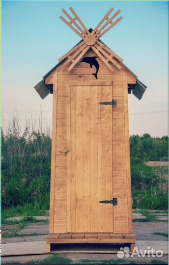 Дачный туалет деревянный BKR
