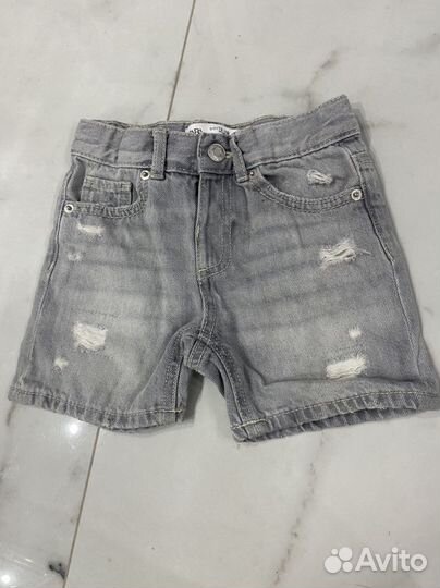 Джинсовые шорты zara 92