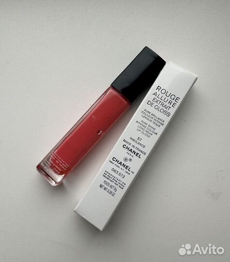 Chanel блеск для губ 57 insolence