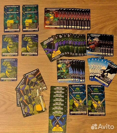 Карточки Черепашки Ниндзя (бпо,вт,пн)