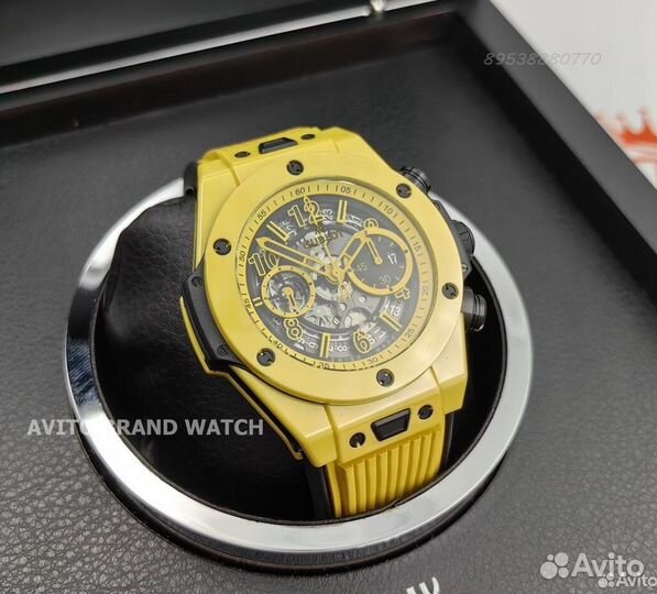 Часы Hublot Big Bang Unico Yellow Magic керамика