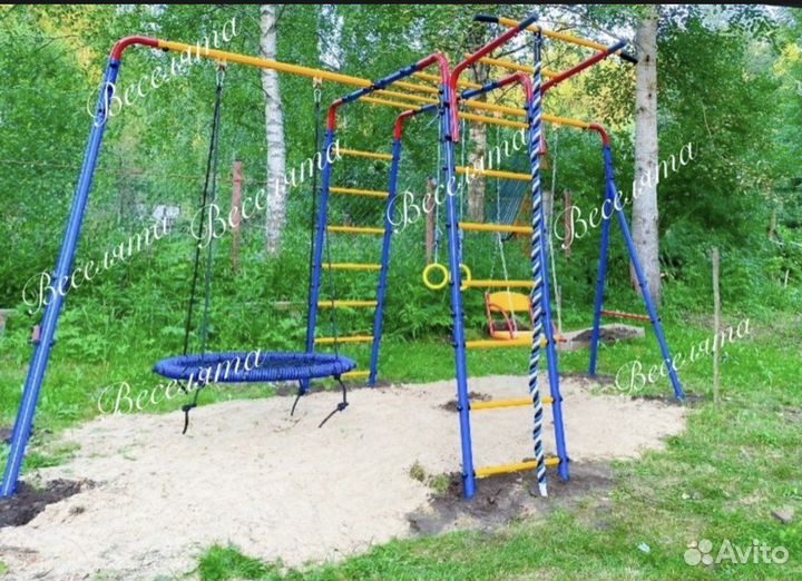 Уличный спортивный комплекс, качели гнездо 1 метр