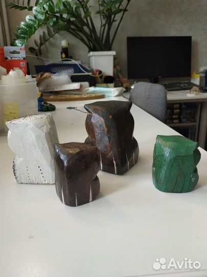 Совиная семья статуэтка