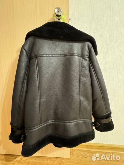 Дублёнка женская с мехом размер М (42-44)