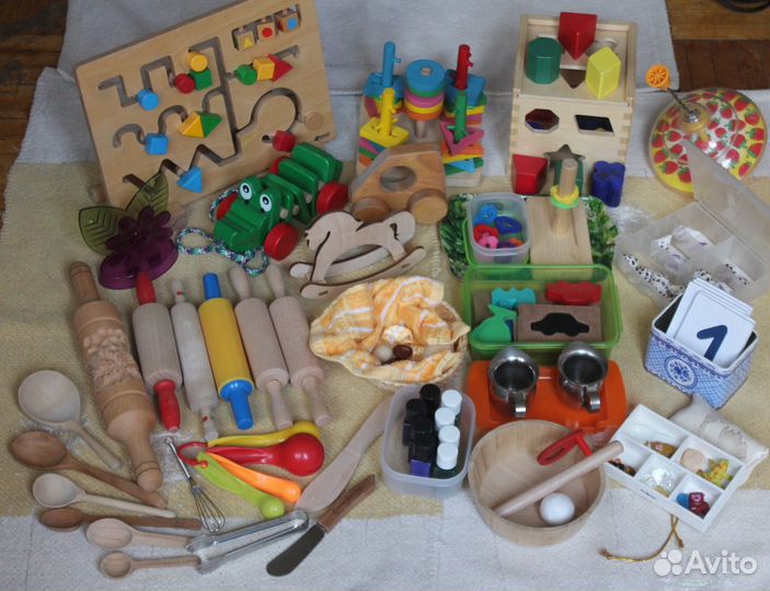 Монтессори пособия/игрушки, фигурки животных Mojo