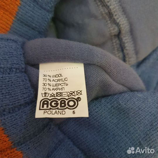 Комплект шапка и шарф для мальчика зима