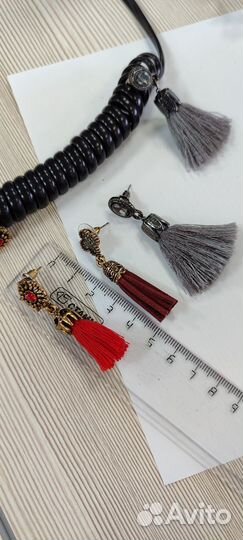 Серьги кисточки