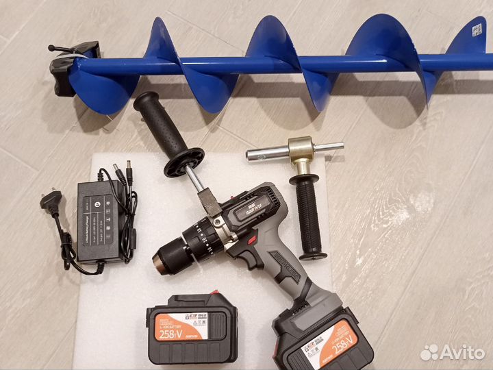 Ледобур Nanwei 6 Аh+шнек Helios 110 мм