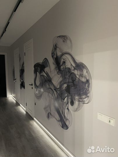 Вертикальная печать/роспись стен/печать на стене