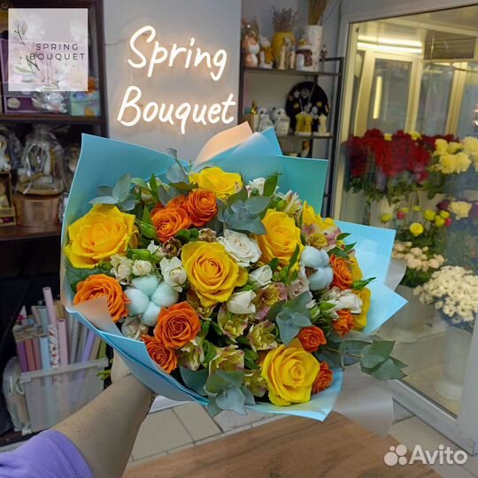 Букет цветы 101 роза