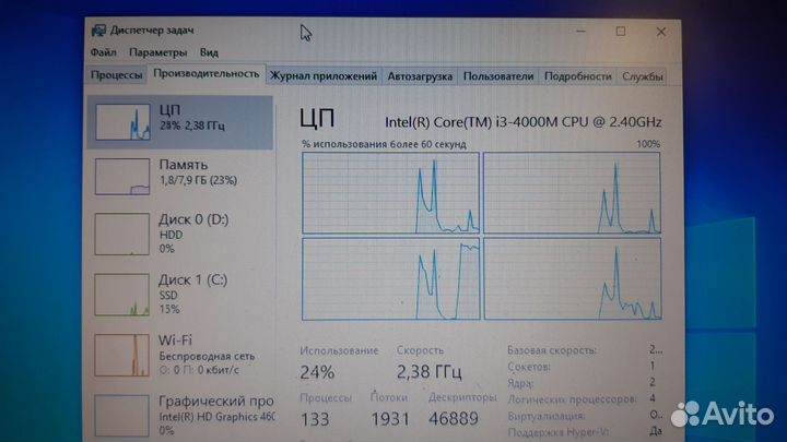 Процессоры для ноутбуков Intel i3 i5 i7 4th-Gen