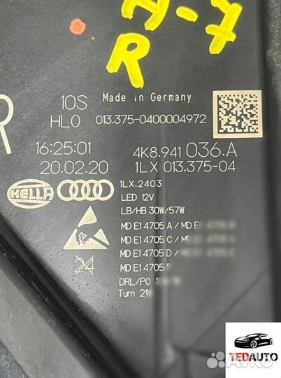 Фара правая, audi A7 2020
