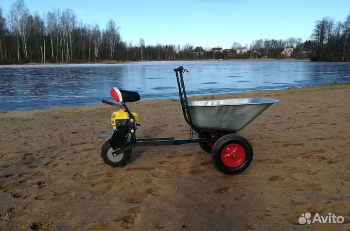 Садовая тачка с мотором-мототачка