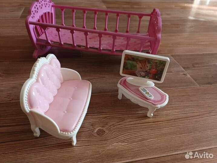 Домик для барби с наборами кукол барби