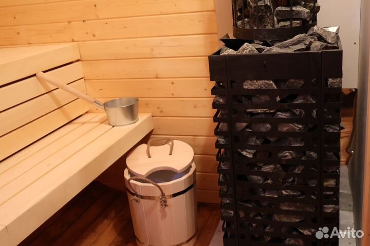 Баня на дровах у реки