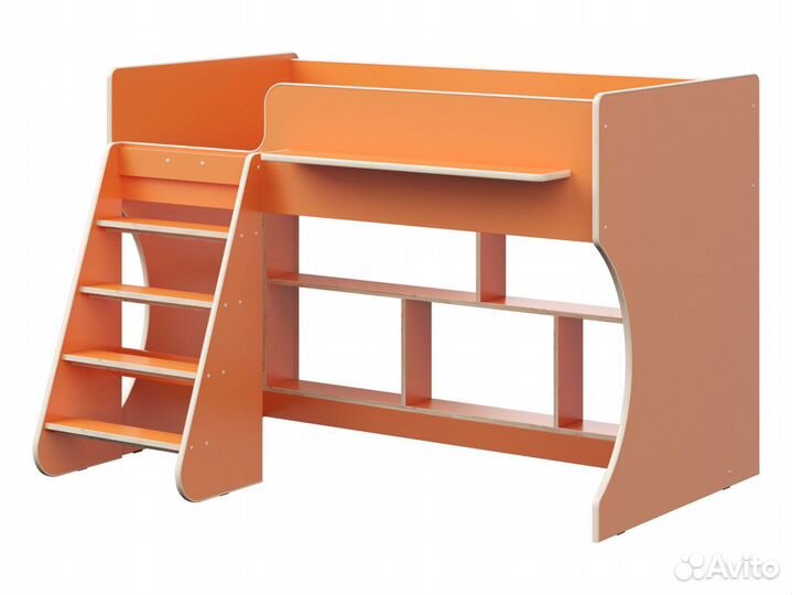 Кровать-чердак Шарни оранжевый