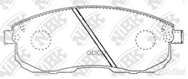 Колодки передние (nissan juke F15, teana I-II