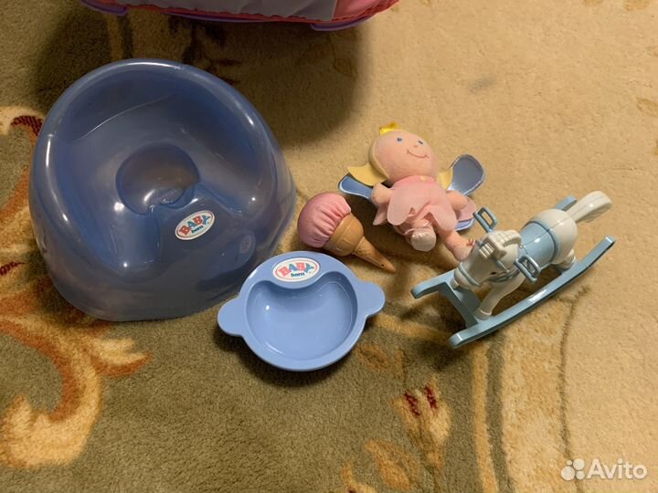 Кукла-мальчик Baby born+ переноска. Zapf Creation