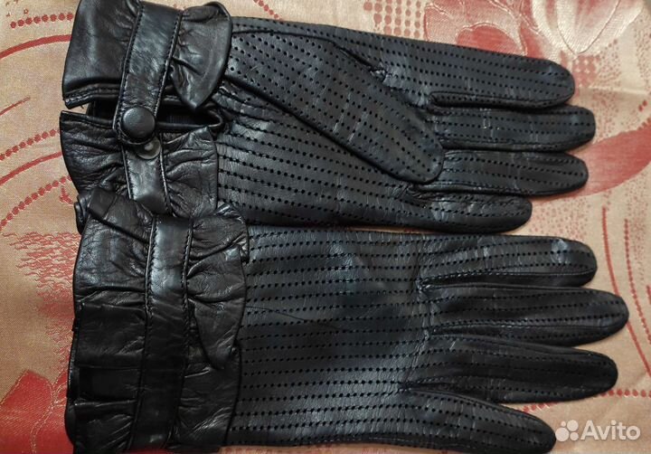 Перчатки нат.кожа р.8.0 Новые. Женские. Италия