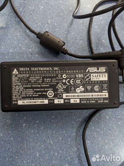 Блок питания для ноутбука asus 19v и acer