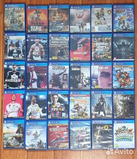 Диски для Sony Plyastation 4 / PS4 / пс4