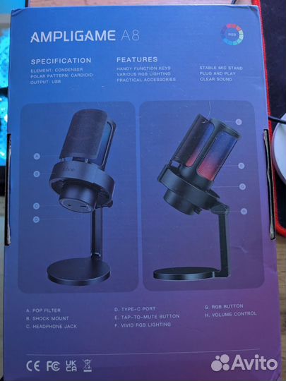 Микрофон fifine a8 белый