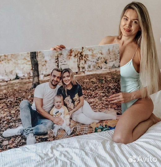 Печать портрета на холсте, картины