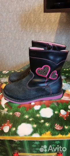 Ботинки демисезонные/ сапоги резиновые для девочки