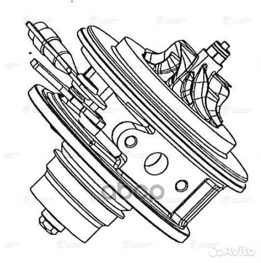 Турбокомпрессор б/корп. (картридж) для а/м Sore