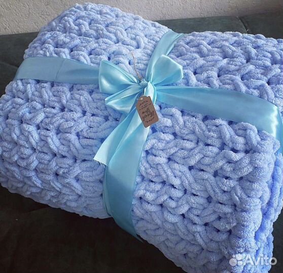 Плед из ализе пуффи