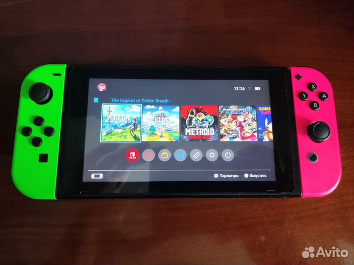 Прошита Nintendo Switch 1 рев., 96 gb + 10 игр