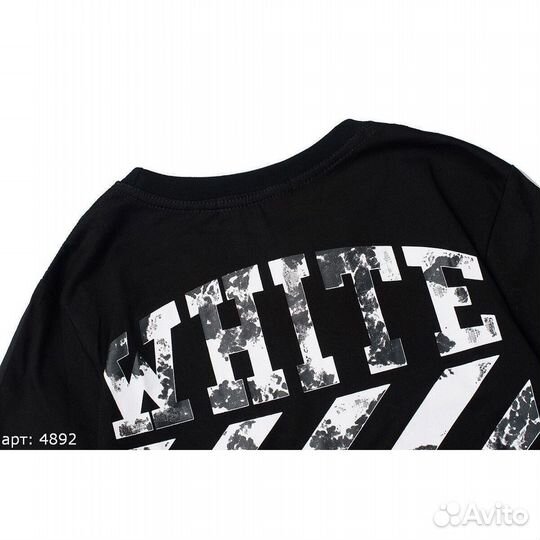 Off white футболка Чёрная