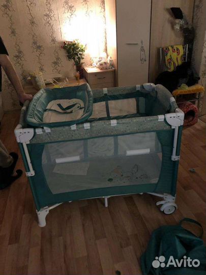 Манеж-кровать be2me лисичка