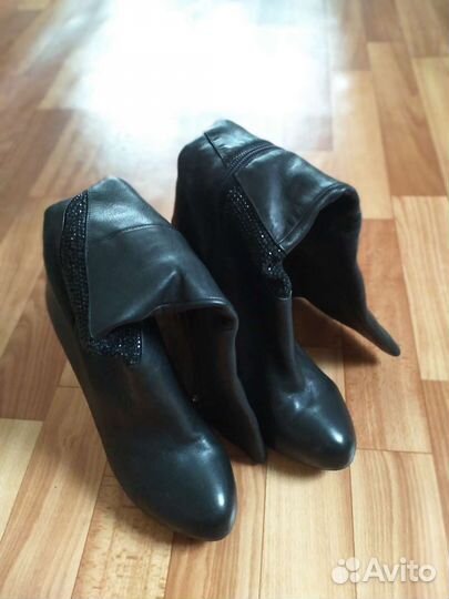 Сапоги натуральная кожа демисезонные