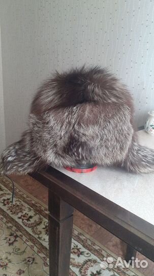 Шапка ушанка чернобурка