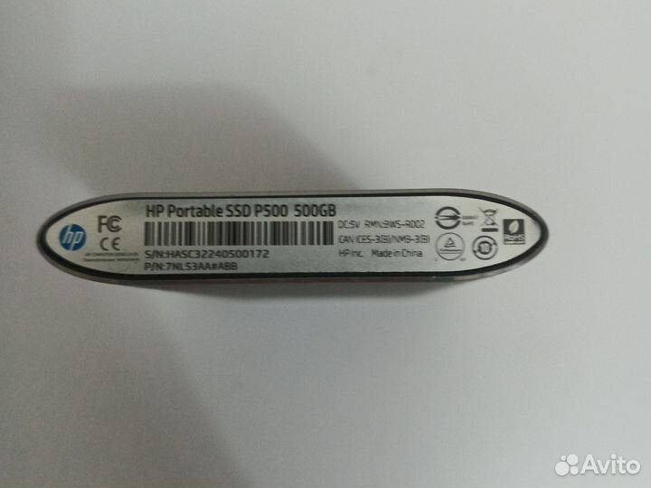 Внешний usb/type-c ssd накопитель HP P500 на 500гб