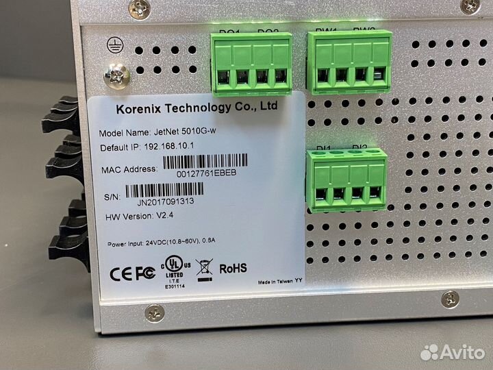 Korenix JetNet 5010G-W Коммутатор, новый, 1 шт