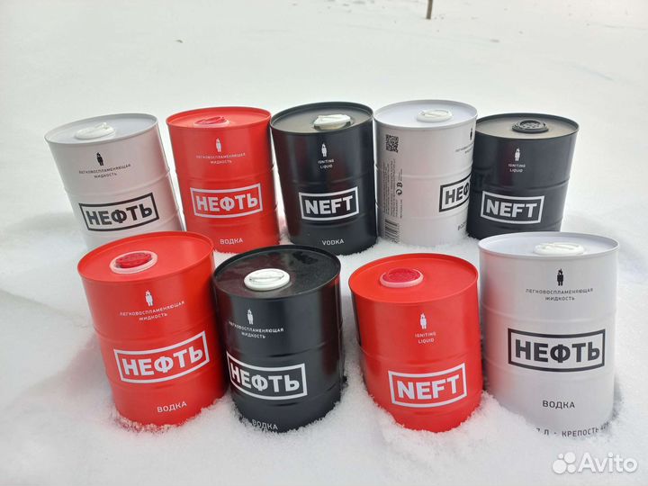 Банки из под водки нефть