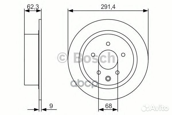 0 986 479 R14 диск тормозной задний Nissan Qas