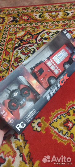 Пожарная машина на пульте управления