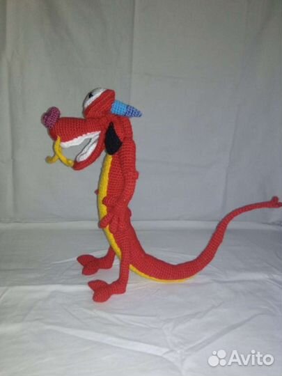 Дракон Мушу вязаный
