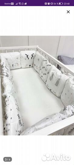 Бортики в детскую кроватку