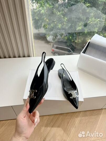 Балетки лодочки слингбеки женские Celine 36-41