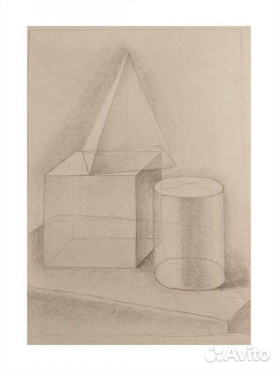 Академический рисунок А2 гипс